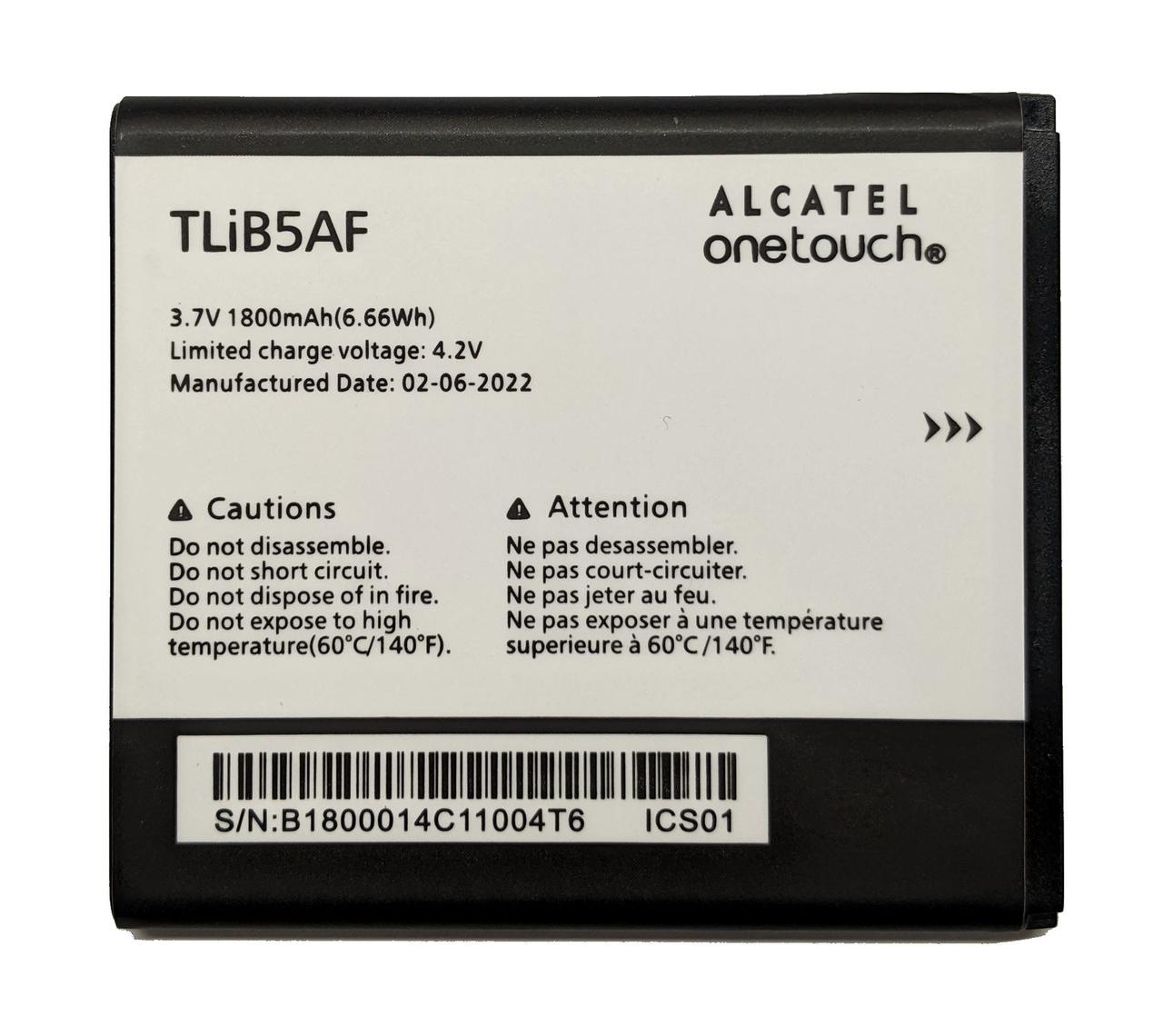 Акумулятор Alcatel TLiB5AF One Touch 997D / Pop C5 5036D / X Pop 5035D / X Pop 503