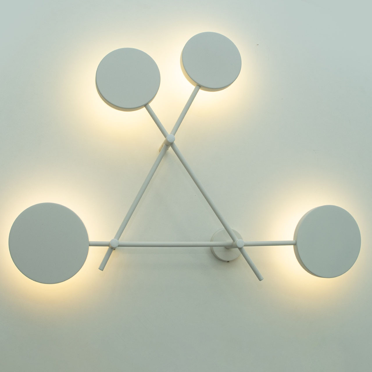 Світлодіодна сучасна LED люстра 30 Вт D-9778WH LED, фото 1