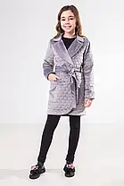 Пальто для дівчинки демісезонне Suzie сірий, фото 2
