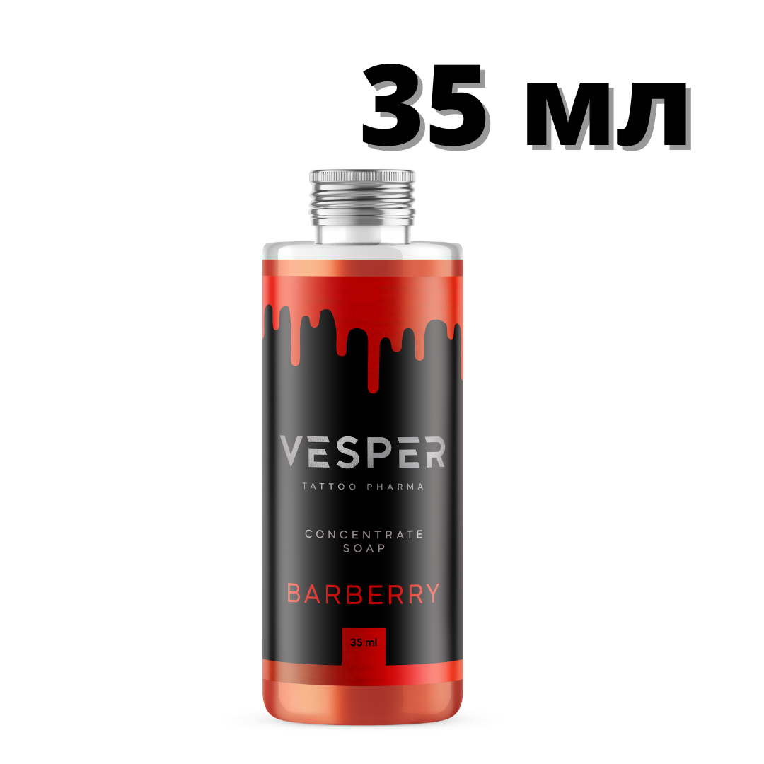 35 мл Антибактеріальне мило червоне VESPER BARBERRY, фото 1