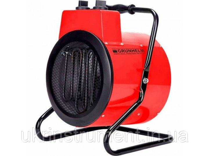Тепловентилятор електричний, теплова гармата обігрівач Grunhelm GPH 3R, 3 кВт, 360 м.куб/год.