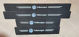 Карбонові захисні накладки на пороги авто з логотипом Volkswagen всі моделі та інші марки автомобілів style1, фото 2
