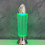 Світильник нічник лампа торнадо "Tornado Lamp" 27 см — срібло (AS-66596), фото 4