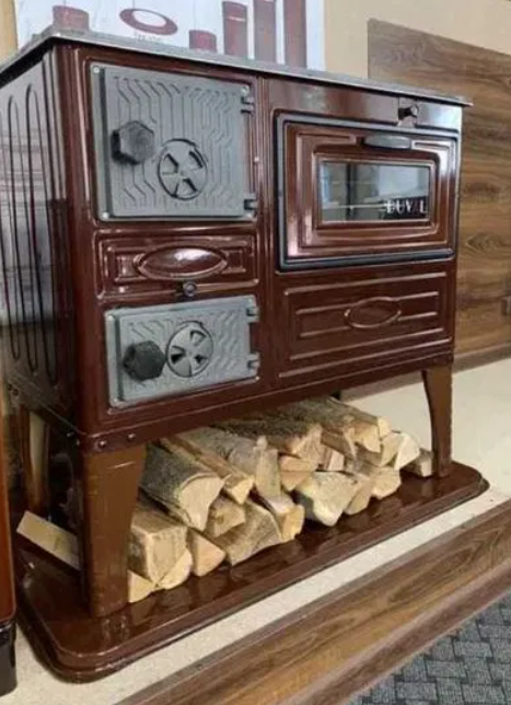 Дровяная Печь-кухня с Духовкой DUVAL EK-4012 6 КВт — Купить Недорого на ...