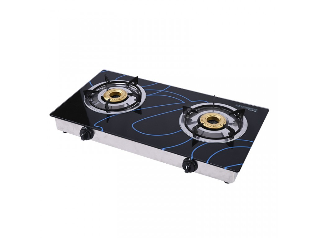 Газова плита WENICE настільна 2 конфорки скло А1839 на два пальники з п'єзорозпалом