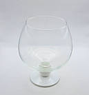 Акваріум круглий, келих із білою ніжкою 1,5 л, фото 2