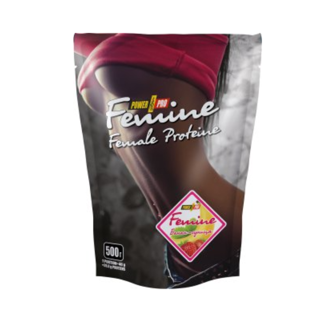 Протеїн Power Power Pro Protein Femine банан суниця 500г