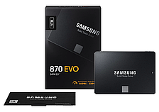 SSD нагромаджувач Samsung 870 EVO 1 TB SATA 2.5" (MZ-77E1T0B) НОВИЙ!