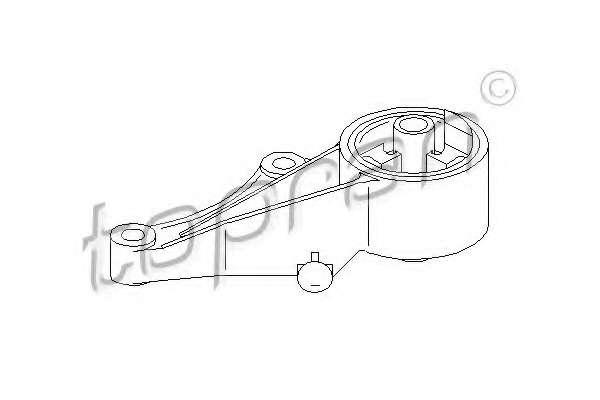 Подушка мотора (двигуна) TOPRAN OPEL ASTRA G Нахилна задня частина (F48_, F08_) 1.7 CDTI)