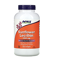 Sunflower Lecithin 1200 mg - 200 капсул - NOW Foods (Соняшниковий лецитин Нау Фудс)