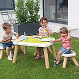 Дитячий стільчик Smoby Toys зі спинкою Бежево-блакитний (880112), фото 7