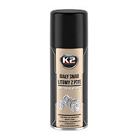 K2 WHITE GREASE PTFE 400ML Масло-спрей многоцелевое проникающее (аэрозоль) NEW