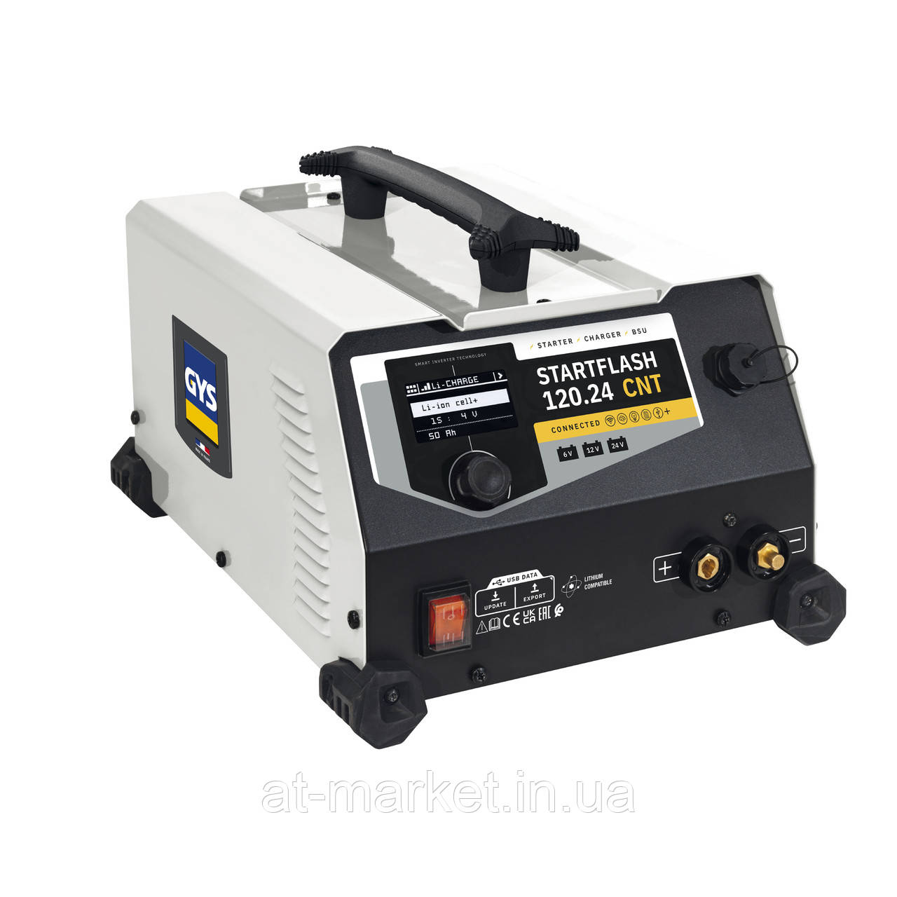 Пуско-зарядний пристрій 6-12-24V GYS STARTFLASH 120.24 CNT 073616