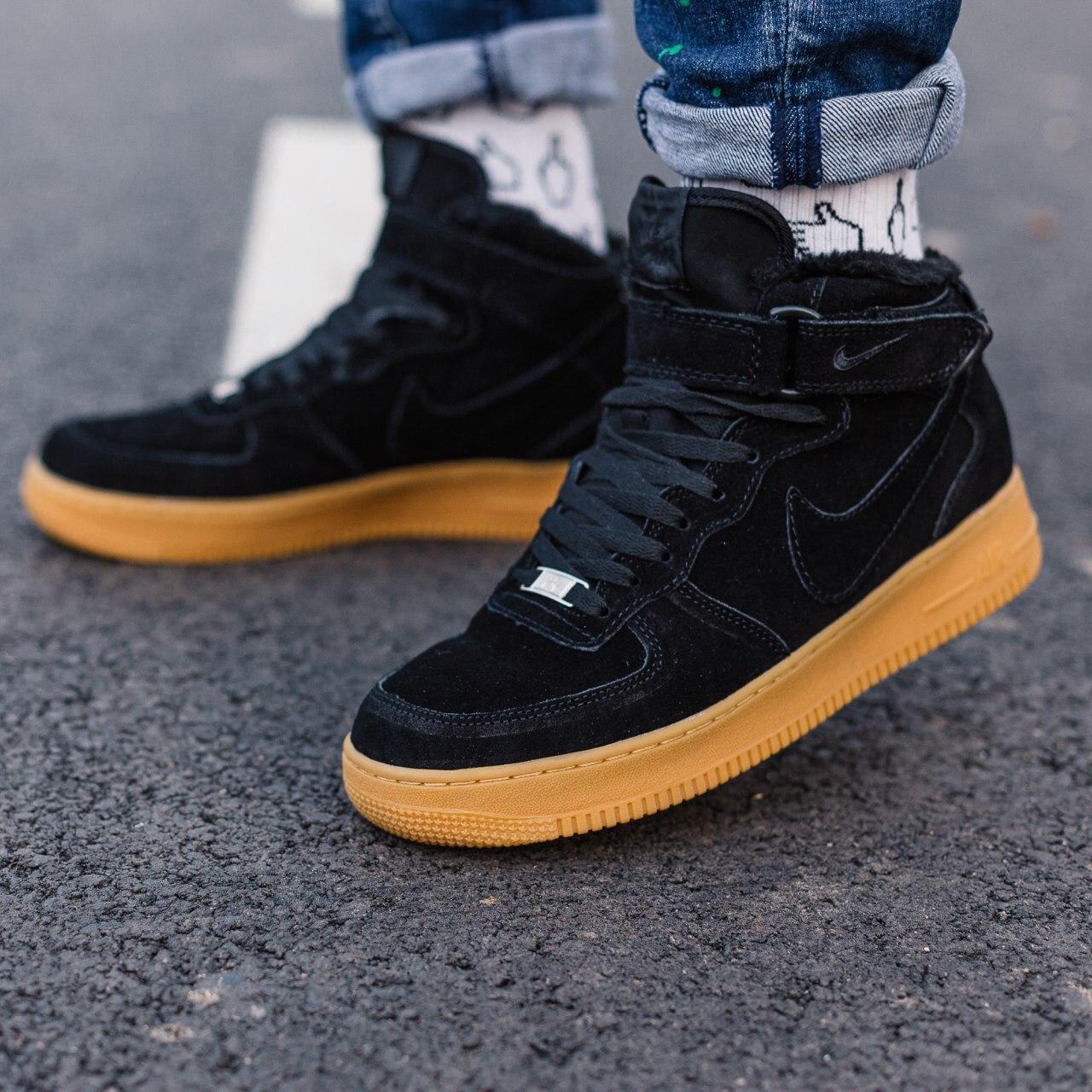 nike air force winter black