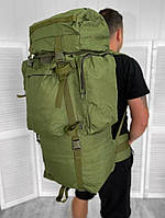 Тактический рюкзак баул 120 литров олива ВСУ Военный армейский туристический рюкзак Легкий рюкзак баул 120 л