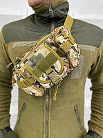 Стильная бананка Мультикам Нагрудная сумка тактическая военная армейская (DB-12025)