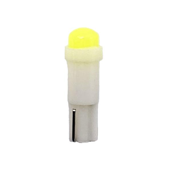 LED Лампа безцокольна T5 W2x4.6d 12V-COB-0.5W (панель приладів, підсвітка)