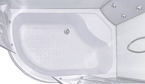 Душовий гідробокс 120*80*210 см переднє скло Matt, заднє скло white, глибокий піддон (правосторонній), фото 2