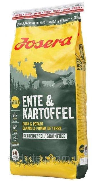 Корм Josera Ente & Kartoffel сухий з качкою та картоплею для дорослих собак 15 кг