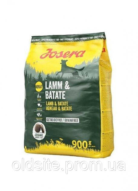 Корм Josera Lamm & Batate сухий беззерновий для літніх собак із чутливим травленням 0.9 кг