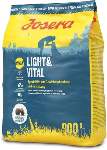 Корм Josera Light & Vital сухий для собак із зайвою вагою 0.9 кг