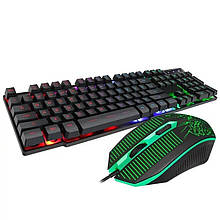 Клавіатура + мишка Combo LED KM 680/ 9536 (20 шт/ св.)