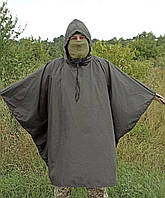 Дождевик пончо тактический плащ с капюшоном ВСУ армейский компактный походный пончо военный плащ от дождя