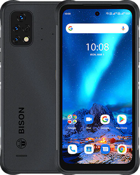 UMIDIGI BISON 2 6/128GB Black, NFC, IP69K, 6150 mAh, 48 Mpx, Helio P90, Android 12, Дисплей 6.5"