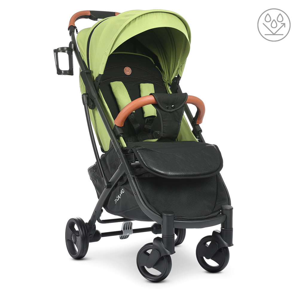 Коляска дитячої прогулянка EL CAMINO M 3910 v.2 Olive Green легким маневрена коляска-книжка