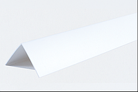 Декоративні кути ПВХ білі LinePlast 50x50