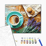 Картина за номерами Лавандовий ранок картина в цифрах Квіти Натюрморт 40х50 Розмальовка Brushme BS21514, фото 2