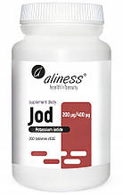 Йодид калия Калій йодид для захисту щитовидної залози Potassium iodide 200 табл