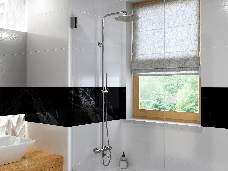 Душовий гарнітур CORSAN LUGO CHROME з термостатом та виливом *, фото 4