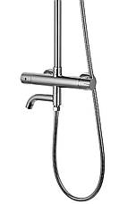 Душовий гарнітур CORSAN LUGO CHROME з термостатом та виливом *, фото 6