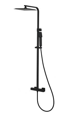 Душовий гарнітур CORSAN ANGO BLACK з термостатом *, фото 1