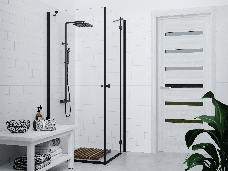 Душовий гарнітур CORSAN ANGO BLACK з термостатом *, фото 5