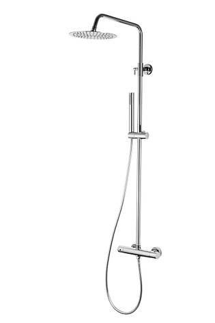 Душовий гарнітур CORSAN LUGO CHROME з термостатом *, фото 1