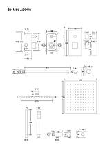 Душова система CORSAN ADOUR BLACK + BOX прихованого монтажу *, фото 3