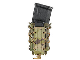 Підсумок подвійний під АК і пістолетний магазин POLYMER 5.56/7.62/9MM MAG POUCH - MULTICAM [PJ]