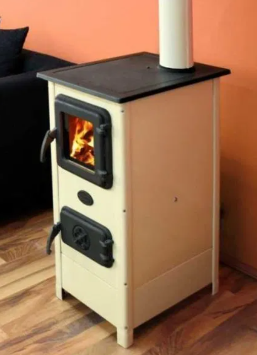 Печь-камин-буржуйка с Варочной Поверхностью Дрова MBS Hera 7 КВт ...