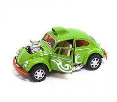 Машина KINSMART "Volkswagen Beetle Custom-Dragracer" (зелена)