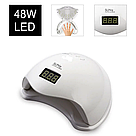 Лампа для манікюру SUN 5 UV + LED 48W, біла, фото 2