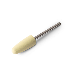 Фреза силіконова Конус заокруглений 9*20мм, 600 гріт/жовта