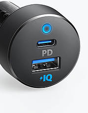 Автомобільний зарядний пристрій в прикурювач ANKER PowerDrive USB 20 W Чорний (A2721HF1/A2721GF1), фото 2