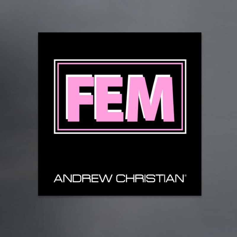 Стікер (наклейка) FEM від Andrew Christian з УФ-покриттям, фото 1