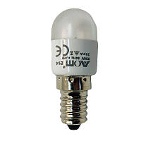 Лампочка для швейних машин побутових Led Е14, 4D, 0, 8 W, з нарізним "Мооном" SES 14 мм цоколем, AOM, E14 0,8W,