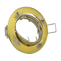 Светильник точечный АСКО-УКРЕМ 104A CF MR16 SG/N никель/золото