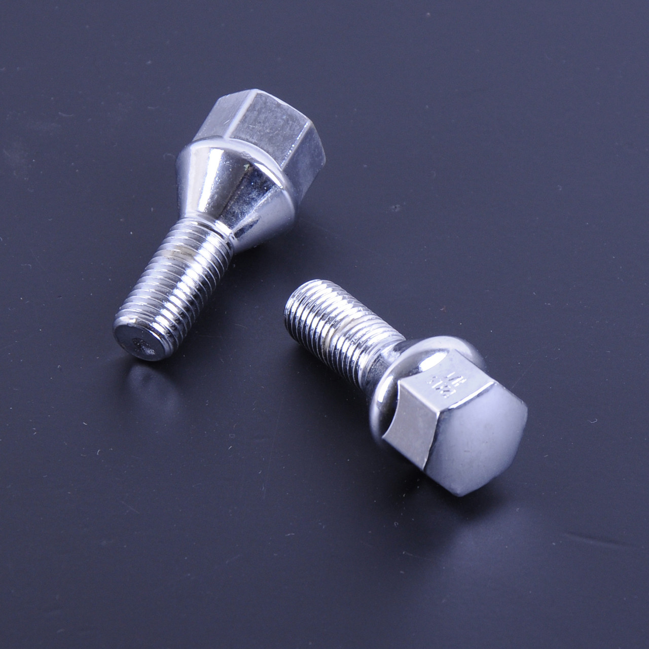 Болт колесний 12x1,5х24 (хром конус з виступом/ключ 19) (10шт пакет) Walline F 347, фото 1