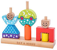 Детская развивающая игра конструктор День и ночь деревянная от Obetty