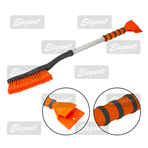 Скребок +Щетка алюмін.з паралон. ручкою 78 см "Elegant" EL 100 122 4ряда (12шт/священ), фото 1